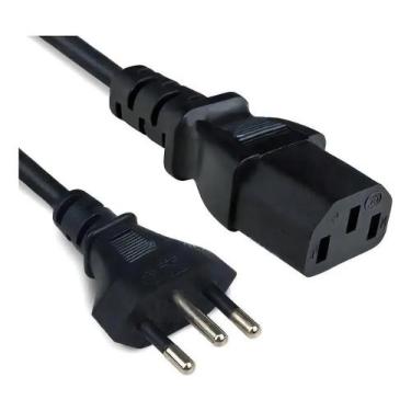Imagem de Cabo Energia Força 1,5m Computador Monitor Impressora Panela - Congrat