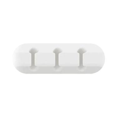 Imagem de Organizador De Cabos De Silicone Para Mesa, Suporte Para Cabos USB De 