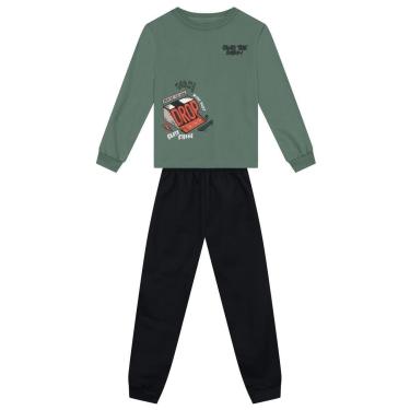 Imagem de Conjunto infantil menino em moletom de skate Brandili-Masculino