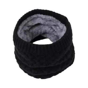 Imagem de Cachecol De Lã Unissex Grosso Para Inverno, Quente E Protetor Da Colun