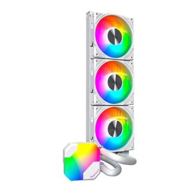Imagem de Water Cooler Montech HyperFlow, 360mm, com 3 Fans ARGB, Branco - Hyper