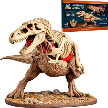 Imagem de Dinossauro T Rex Anatomia 3D Educativo de Montar 42 peças - 50030 - Ne