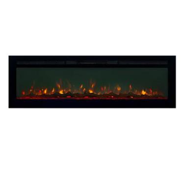 Imagem de Lareira Elétrica Wgrif Opala 60" De Embutir 220V 1800W Preta