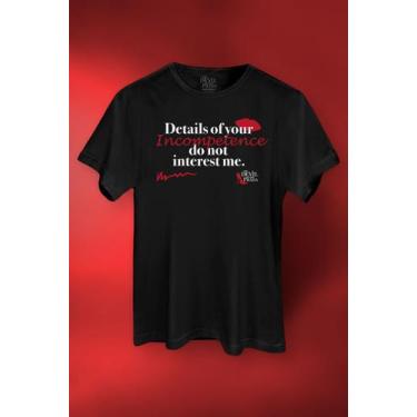 Imagem de Camiseta O Diabo Veste Prada Details - Piticas, G2, Preto