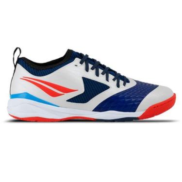 Imagem de Chuteira Futsal Penalty Max 1000 Ecoknit CBFS Oficial, Vermelho, Azul,