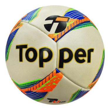 Imagem de Bola Futebol De Campo Velocity Samba Profissional Topper, Branco, Únic