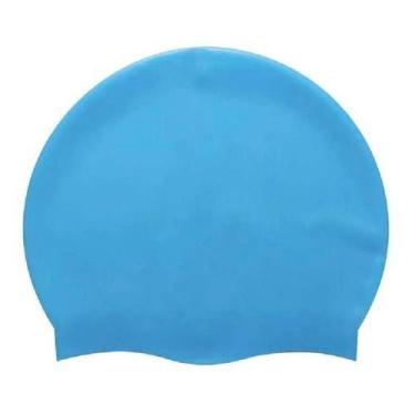 Imagem de Touca Silicone Infantil Nataçao Esporte Piscina Diversao - Zippy, Azul