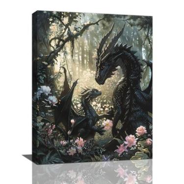 Imagem de Wall Art Dragon Pictures Trulave Dragon Mom and Son