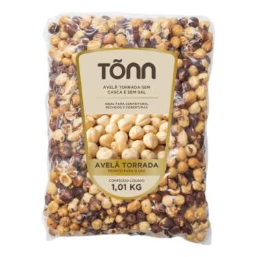 Imagem de Avelã Torrada Inteiro S/casca E S/sal 1kg Tõnn