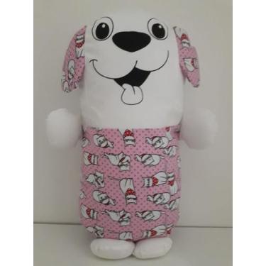 Imagem de Almofada Infantil Divertida Petcão Rosa Gata - Kisoninho Baby - Rosa e