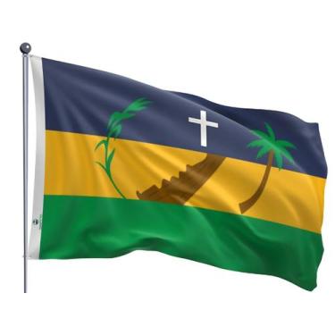 Imagem de Bandeira do Município de Ipojuca Uma Face Estampada Tamanho 70x100cm -