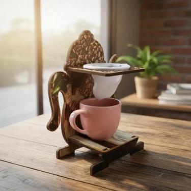 Imagem de Bulinho Adesivado mdf com Xicara para Cafezinho - Hp Decor