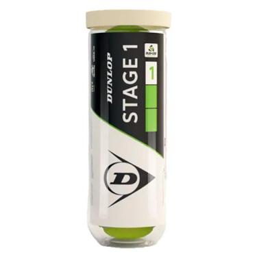 Imagem de Bola de Tênis Dunlop Stage 1 Tubo Com 03 Bolas