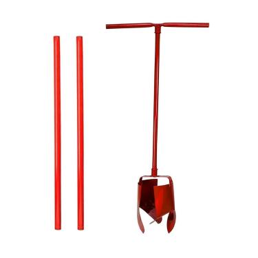 Imagem de Kit Cavadeira Trado 06pol Cabo em Aço Carbono com 02 Extensor Bivolt Minasul