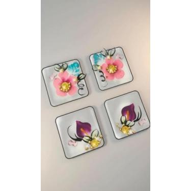 Imagem de Kit 20 Adesivos P/ Unhas Flores e Joias Artesanais - Congratulations S