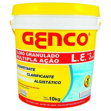 Imagem de Tratamento de Piscina Cloro Granulado L.E. Múltipla Ação 3 em 1 Elimina Microrganismos Fórmula Estabilizada com Proteção