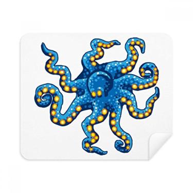 Imagem de Pano de limpeza de tela azul polvo marinho estampa de desenho animado 2 peças tecido de camurça