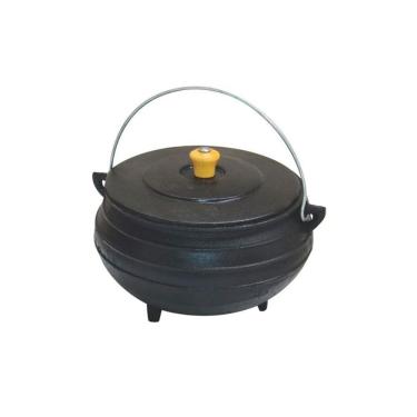 Imagem de Panela Tripé De Ferro Fundido Com Tampa - Capacidade 8 Lt