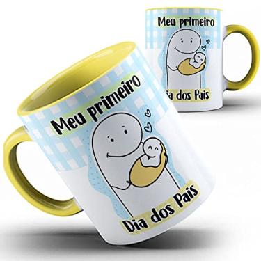 Imagem de Caneca amarela Flork primeiro dia dos Pais