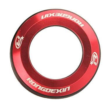 Imagem de Simhoa Espaçadores de arruela forquilha frontal para fone de ouvido decoração à prova de poeira, vermelho