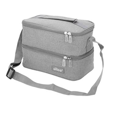 Imagem de NECESSAIRE PORTA MARMITA TÈRMICA LINHA CASUAL POLIÉSTER (CINZA)