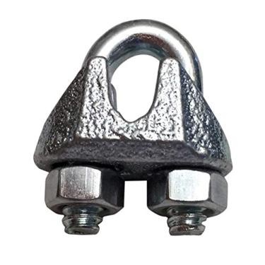 Imagem de Braçadeira de corda de arame 1/20.3 cm Pacote com 36 Zinco - Clipe de corda de fio - Grampos de cabo - Yardware etcetera