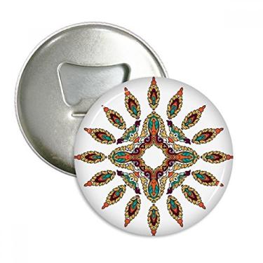 Imagem de Culture Religion Customs Abridor de garrafas assimétrico ímã de geladeira emblema multifuncional
