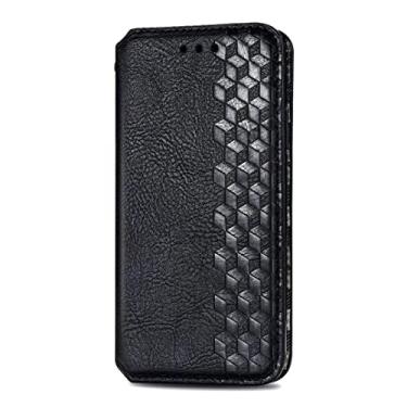 Imagem de BoerHang Capa para Huawei Nova 10 SE, capa de couro carteira flip com slot para cartão, couro PU premium, capa de telefone com suporte para Huawei Nova 10 SE (preto)