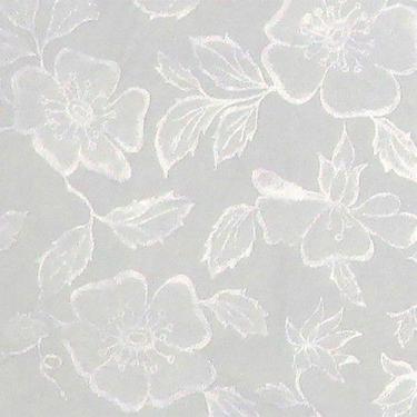Imagem de Plástico Térmico Toalha De Mesa Impermeável Retangular Branco Floral 6