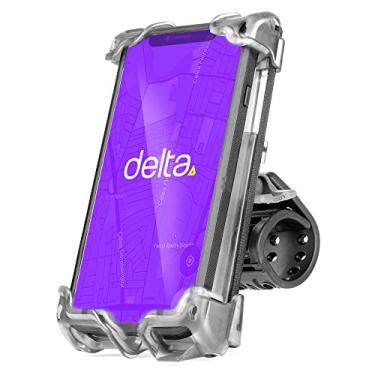 Imagem de Suporte de telefone premium para bicicleta por Delta Cycle - Suporte universal para smartphone de bicicleta ajusta-se a qualquer guidão e serve para Android ou iPhones - Resistente à água, facilmente acessível em movimento - Acesso sem mãos