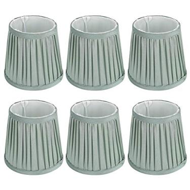 Imagem de OKJHFD 6 peças abajures de tecido para abajur de mesa e luminária de chão, abajur de lustre de estilo moderno. 4,3 x 5,9 x 5,5 pol.