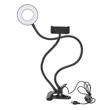 Imagem de Anel de transmissão ao vivo com LED, 48 LED 12 W Selfie com suporte de telefone, rotação de 360°, interface USB para fotografia
