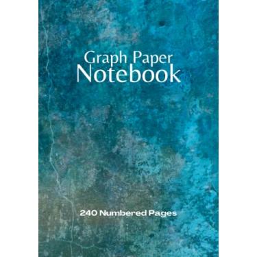 Imagem de Executive Graph Paper Notebook: Project Workbook with 240 Numbered Pages Quad Ruled 5 x 5 Graph Paper | 7" x 10" Executive Size | PLUS 20 Lined Pages | For Ideas, Notes, Sketches