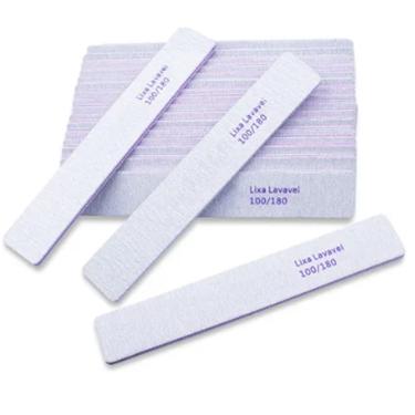 Imagem de 5 Lixas unha Manicure Quadrada Lavável Acabamento