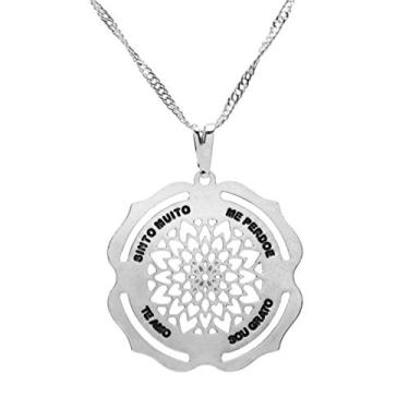 Imagem de Colar Ho'oponopono - Sunshine Cristais Cor:Prata