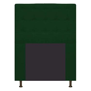 Imagem de Cabeceira Estofada Dama Capitonê 90 cm para Cama Box Solteiro Suede Verde para Quarto - AM Decor