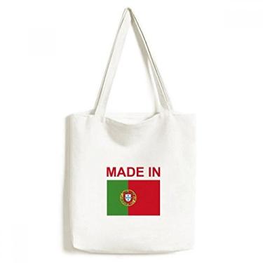 Imagem de Bolsa de lona feita em Portugal Country Love Sacola de compras casual