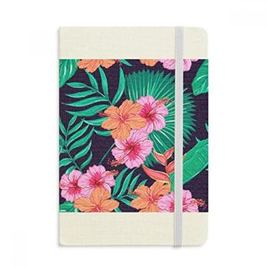 Imagem de Caderno de flores com folhas de céu azul oficial de tecido rígido diário clássico