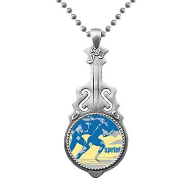 Imagem de OFFbb-USA Pingente anaeróbico Track Field Sprint joia musical para guitarra