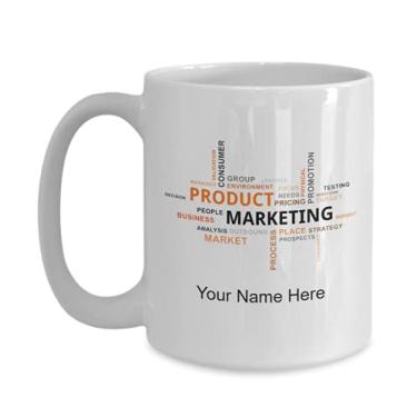 Imagem de SpreadPassion Caneca de marketing de produto personalizada, xícara de café de marketing de produto, ideia de presente de marketing de produto - Caneca de café de 445 ml