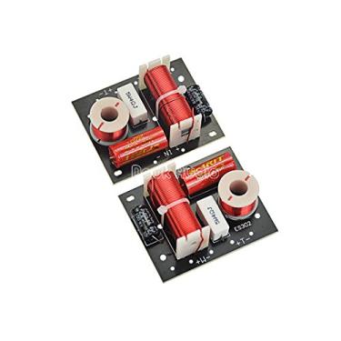 Imagem de Douk Audio 2 peças 400 W divisor de frequência de alto-falante 2 vias 2 unidade Hi-Fi filtro de estante de som transversal Woofer e Tweeter