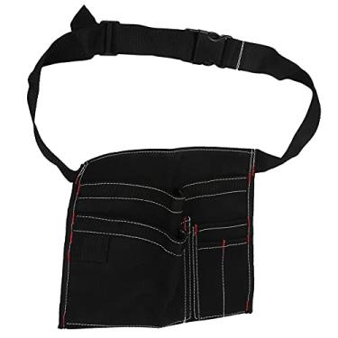 Imagem de Bolsa de Ferramentas Bolsa de Ferramentas de Lona Bolsa de Ferramentas de Cintura Com Cinto de Nylon Ajustável Pequenos Bolsos Avental de Ferramentas para Homens Mulheres