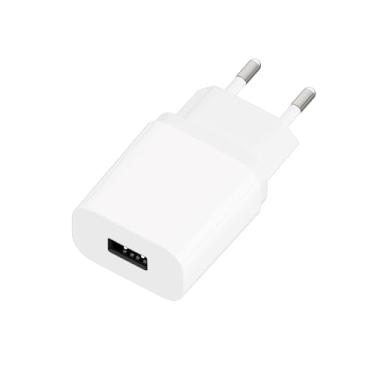 Imagem de Carregador Celular Tomada Plug Adaptador Fonte Usb 5v 2.1a, Branco