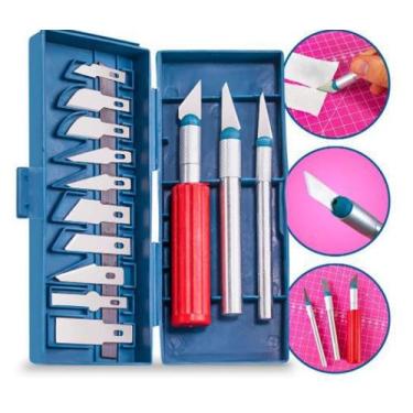 Imagem de Estilete de Precisão - Kit com 13 peças - Armarinhos Beaba