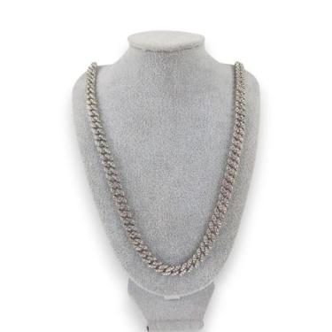 Imagem de Kit Corrente + Pulseira Masculina Cravejada Cuban Ice D01+D02 - STYLES