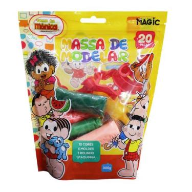 Imagem de Massa De Modelar Turma Da Mônica Com Moldes Espátula e Rolinho Entrete