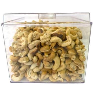 Imagem de Kit 2 Potes Acrílico Quadrado com Tampa 3,3lts+ Conchas 300ml - ExPote