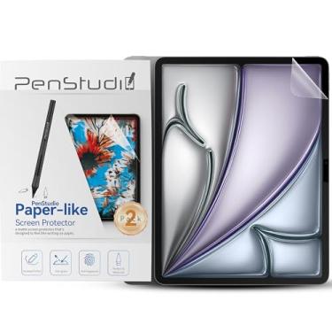 Imagem de Penstudio Protetor de tela com toque de papel para iPad Air M2 13 polegadas, filme PET fosco antirreflexo para desenho e anotações, textura semelhante a papel, anti-impressão digital, resposta rápida
