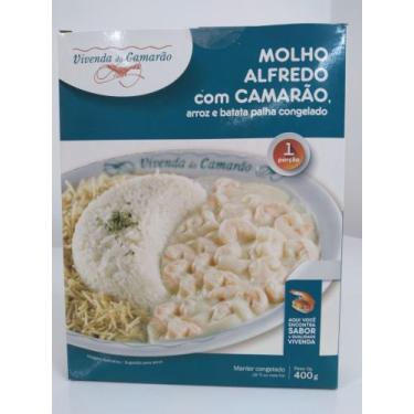 Imagem de Camarão ao Molho Alfredo com Arroz e Batata palha  - Vivenda do Camarã