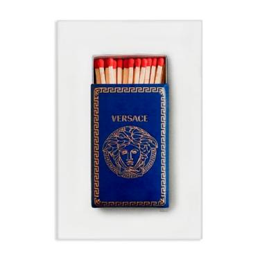 Imagem de Stupell Industries Blue Trendy Matchbox Canvas Wall Art Design por Amanda Greenwood, 20 x 30